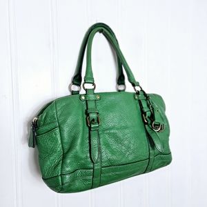 Anthropologie Pilcro Leather Purse Womens Green Satchel Shoulder Bag